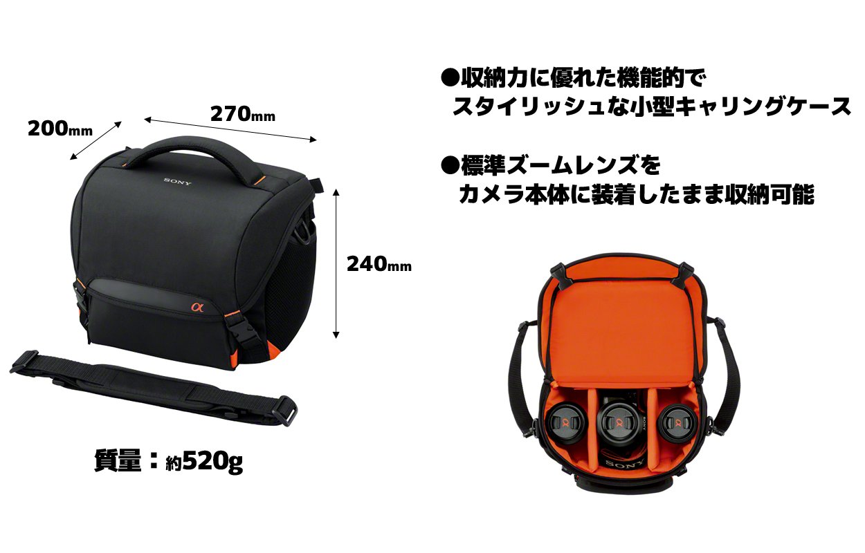 Amazon | SONY ソフトキャリングケース LCS-SC8/B ブラック | ビデオ